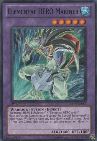 1st Edition, Common, Fusion/Effect Monster, Legendary Collection 2, Unlimited, Warrior, Water Elemental HERO Mariner [LCGX-EN054] Common - Trading Card World