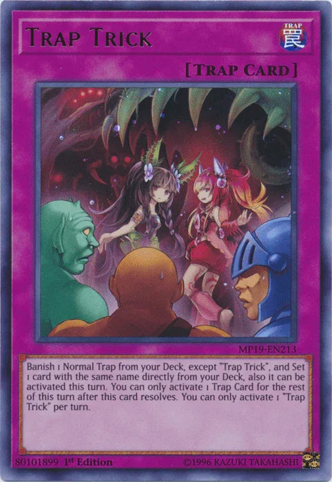 1st Edition, 2019 Gold Sarcophagus Tin Mega Pack, Normal Trap, Trap, Ultra Rare, Unlimited Trap Trick [MP19-EN213] Ultra Rare - Trading Card World