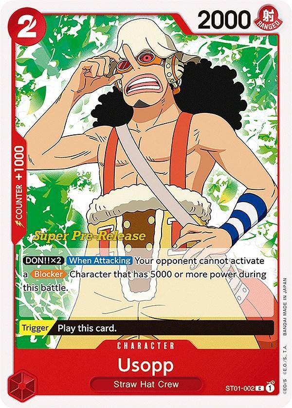Character, Common, Starter Decks, Straw Hat Crew, Super Pre-Release Starter Deck: Straw Hat Crew Usopp [Super Pre-Release Starter Deck: Straw Hat Crew] - Trading Card World