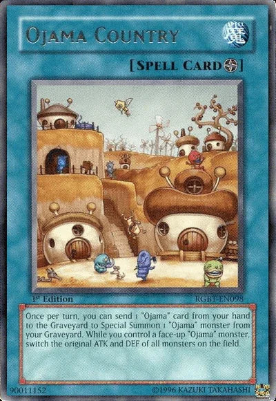 1st Edition, Field Spell, Raging Battle, Rare, Spell, Unlimited Ojama Country [RGBT-EN098] Rare - Trading Card World