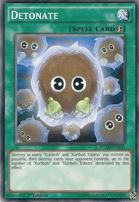 1st Edition, Common, King of Games: Yugi's Legendary Decks, Quick Play Spell, Spell, Unlimited Detonate [YGLD-ENA33] Common - Trading Card World