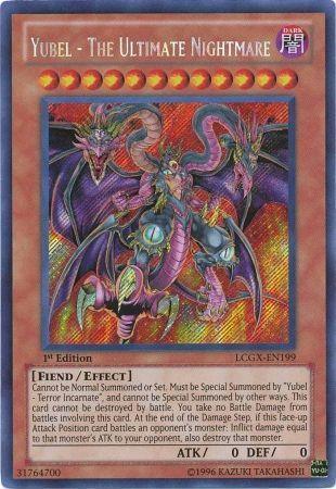 1st Edition, Dark, Effect Monster, Fiend, Legendary Collection 2, Secret Rare, Unlimited Yubel - The Ultimate Nightmare [LCGX-EN199] Secret Rare - Trading Card World