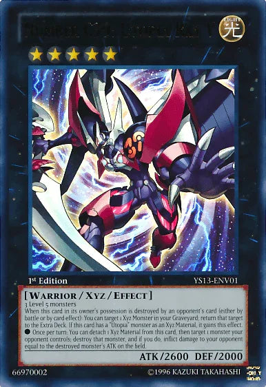 1st Edition, Light, Super Starter: V for Victory Power-Up Pack, Ultra Rare, Unlimited, Warrior, Xyz/Effect Monster Number C39: Utopia Ray V [YS13-ENV01] Ultra Rare - Trading Card World