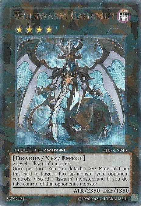 Dark, Dragon, Duel Terminal 7, Limited, Ultra Rare, Xyz/Effect Monster Evilswarm Bahamut [DT07-EN040] Ultra Rare - Trading Card World