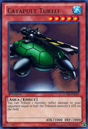 1st Edition, Aqua, Effect Monster, Legendary Collection 3: Yugi's World, Rare, Unlimited, Water Catapult Turtle [LCYW-EN019] Rare - Trading Card World