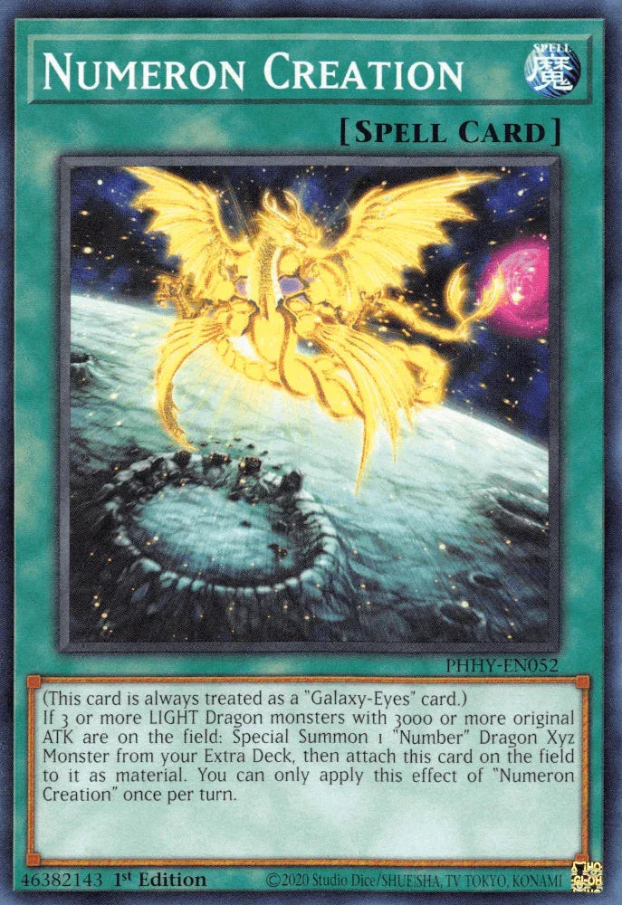 1st Edition, Common, Normal Spell, Photon Hypernova, Spell Numeron Creation [PHHY-EN052] Common - Trading Card World