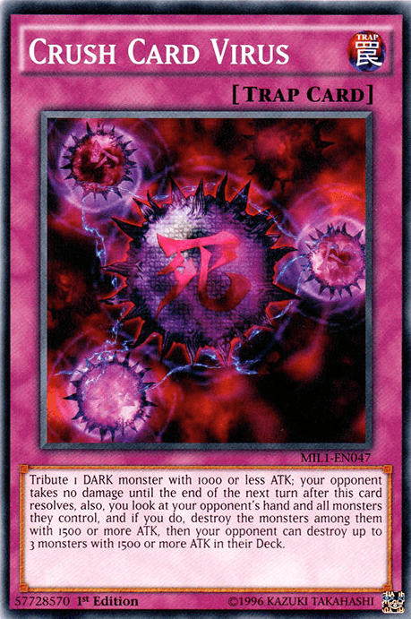 1st Edition, Common, Millennium Pack, Normal Trap, Trap Crush Card Virus [MIL1-EN047] Common - Trading Card World