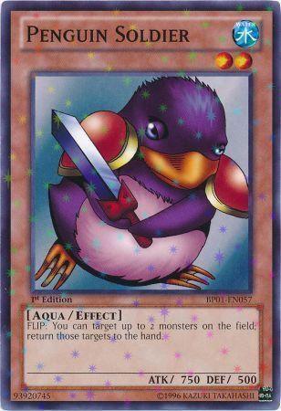 1st Edition, Aqua, Battle Pack: Epic Dawn, Effect Monster, Starfoil Rare, Unlimited, Water Penguin Soldier [BP01-EN057] Starfoil Rare - Trading Card World