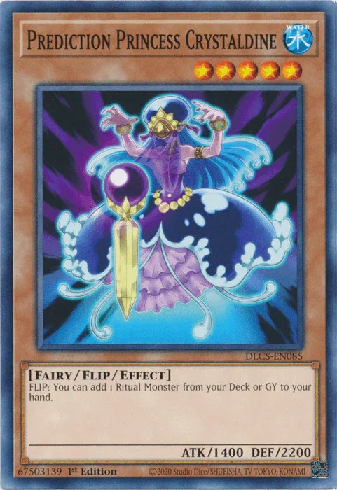 1st Edition, Common, Dragons of Legend: The Complete Series, Fairy, Flip/Effect Monster, Water Prediction Princess Crystaldine [DLCS-EN085] Common - Trading Card World