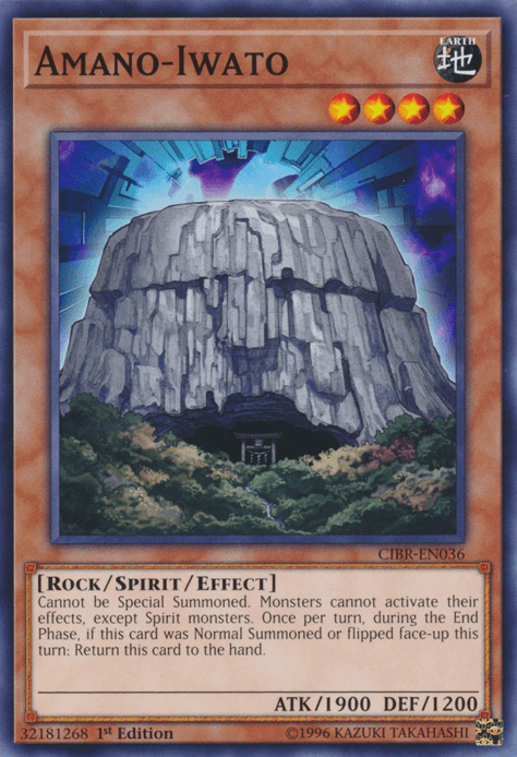 1st Edition, Circuit Break, Common, Earth, Rock, Spirit/Effect Monster, Unlimited Amano-Iwato [CIBR-EN036] Common - Trading Card World