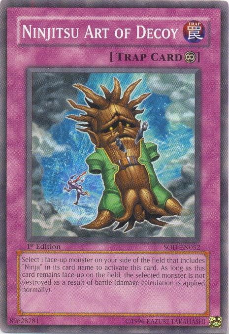 1st Edition, Common, Continuous Trap, Soul of the Duelist, Trap, Unlimited Ninjitsu Art of Decoy [SOD-EN052] Common - Trading Card World