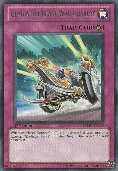 1st Edition, Counter Trap, Ra Yellow Mega Pack, Rare, Trap, Unlimited Gladiator Beast War Chariot [RYMP-EN113] Rare - Trading Card World