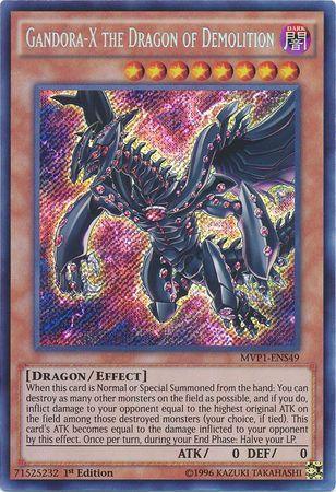 1st Edition, Dark, Dragon, Effect Monster, Secret Rare, The Dark Side of Dimensions Movie Pack: Secret Edition Gandora-X the Dragon of Demolition [MVP1-ENS49] Secret Rare - Trading Card World