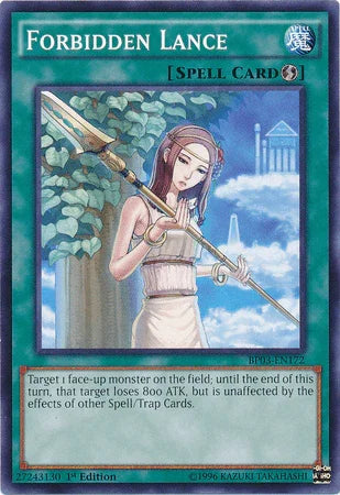 1st Edition, Battle Pack 3: Monster League, Common, Quick Play Spell, Spell Forbidden Lance [BP03-EN172] Common - Trading Card World