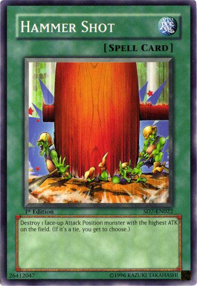 1st Edition, Common, Normal Spell, Spell, Structure Deck: Invincible Fortress, Unlimited Hammer Shot [SD7-EN022] Common - Trading Card World