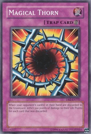 Common, Continuous Trap, Dark Beginning 2, Trap, Unlimited Magical Thorn [DB2-EN107] Common - Trading Card World