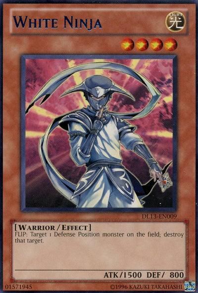 Duelist League Promo, Effect Monster, Light, Rare, Unlimited, Warrior White Ninja (Blue) [DL13-EN009] Rare - Trading Card World