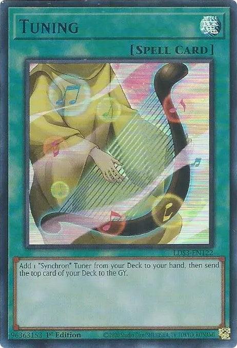 1st Edition, Legendary Duelists: Season 3, Normal Spell, Spell, Ultra Rare Tuning (Blue) [LDS3-EN122] Ultra Rare - Trading Card World