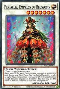 1st Edition, Common, Light, Phantom Rage, Plant, Synchro/Effect Monster Periallis, Empress of Blossoms [PHRA-EN083] Common - Trading Card World