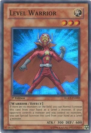 1st Edition, Effect Monster, Light, Raging Battle, Super Rare, Unlimited, Warrior Level Warrior [RGBT-EN002] Super Rare - Trading Card World