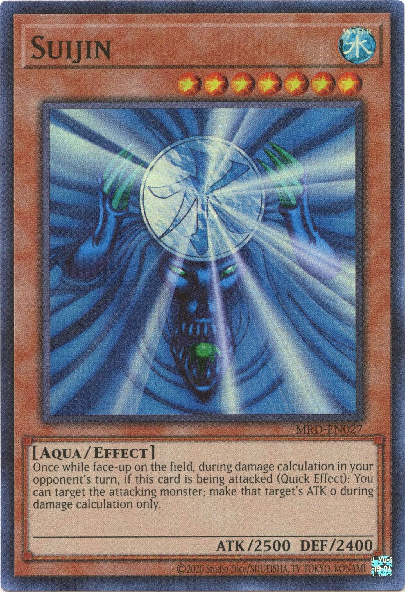 Aqua, Effect Monster, Metal Raiders (25th Anniversary Edition), Super Rare, Unlimited, Water Suijin (25th Anniversary) [MRD-EN027] Super Rare - Trading Card World