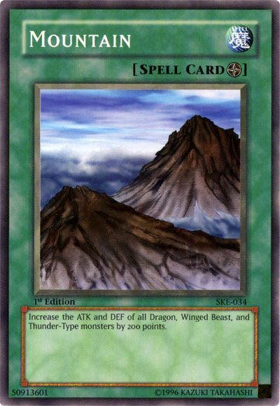 1st Edition, Common, Field Spell, Spell, Starter Deck: Kaiba Evolution, Unlimited Mountain [SKE-034] Common - Trading Card World