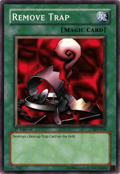 1st Edition, Common, Normal Spell, Spell, Starter Deck: Joey, Unlimited Remove Trap [SDJ-034] Common - Trading Card World