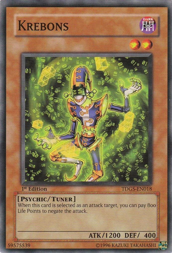 1st Edition, Common, Dark, Psychic, The Duelist Genesis, Tuner Monster, Unlimited Krebons [TDGS-EN018] Common - Trading Card World