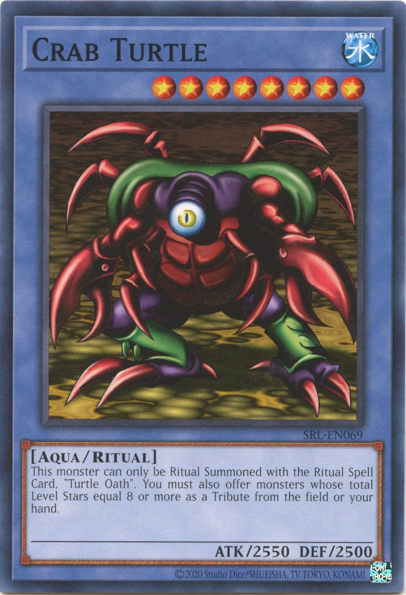 Aqua, Common, Ritual Monster, Spell Ruler (25th Anniversary Edition), Unlimited, Water Crab Turtle (25th Anniversary) [SRL-EN069] Common - Trading Card World