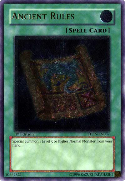 1st Edition, Normal Spell, Spell, Strike of Neos, Ultimate Rare, Unlimited Ancient Rules [STON-EN037] Ultimate Rare - Trading Card World