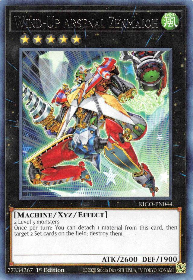 1st Edition, King's Court, Machine, Rare, Wind, Xyz/Effect monster Wind-Up Arsenal Zenmaioh [KICO-EN044] Rare - Trading Card World