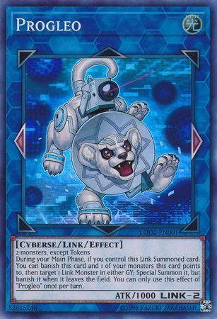 Cyberse, Light, Link/Effect Monster, Super Rare, Unlimited, Video Game Promotional Cards Progleo (Legacy of the Duelist: Link Evolution) [LOD2-EN001] Super Rare - Trading Card World