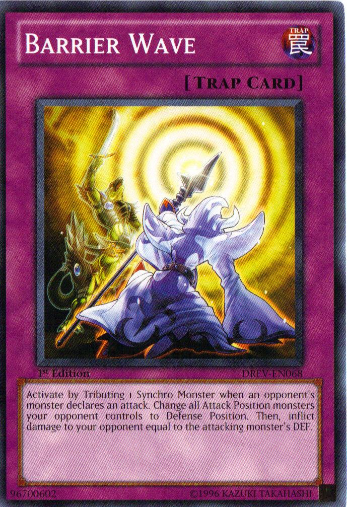 1st Edition, Common, Duelist Revolution, Normal Trap, Trap, Unlimited Barrier Wave [DREV-EN068] Common - Trading Card World