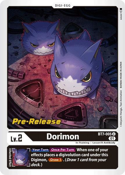 Black, BT7-005, Digi-Egg, In-Training, Lesser/X-Antibody, Next Adventure Pre-Release Cards, Uncommon Dorimon [BT7-005] [Next Adventure Pre-Release Cards] - Trading Card World