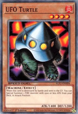 1st Edition, Common, Effect Monster, Fire, Machine, Speed Duel GX: Duel Academy Box UFO Turtle [SGX1-ENH04] Common - Trading Card World