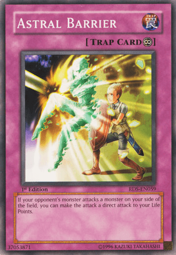1st Edition, Common, Continuous Trap, Rise of Destiny, Trap, Unlimited Astral Barrier [RDS-EN059] Common - Trading Card World