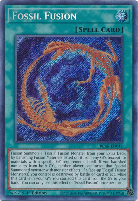 1st Edition, Battles of Legend: Armageddon, Normal Spell, Secret Rare, Spell Fossil Fusion [BLAR-EN011] Secret Rare - Trading Card World