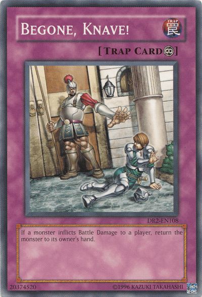 Common, Continuous Trap, Dark Revelation Volume 2, Trap, Unlimited Begone, Knave! [DR2-EN108] Common - Trading Card World