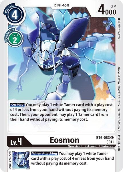 BT6-083, Champion, Digimon, Double Diamond Promos, Promo, Unknown, White Eosmon [BT6-083] (Tamer Party Vol. 5) [Double Diamond Promos] - Trading Card World
