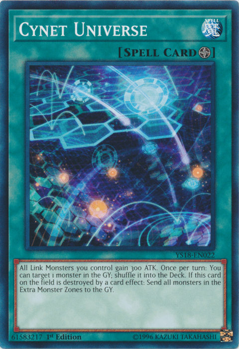1st Edition, Common, Field Spell, Spell, Starter Deck: Codebreaker Cynet Universe [YS18-EN022] Common - Trading Card World