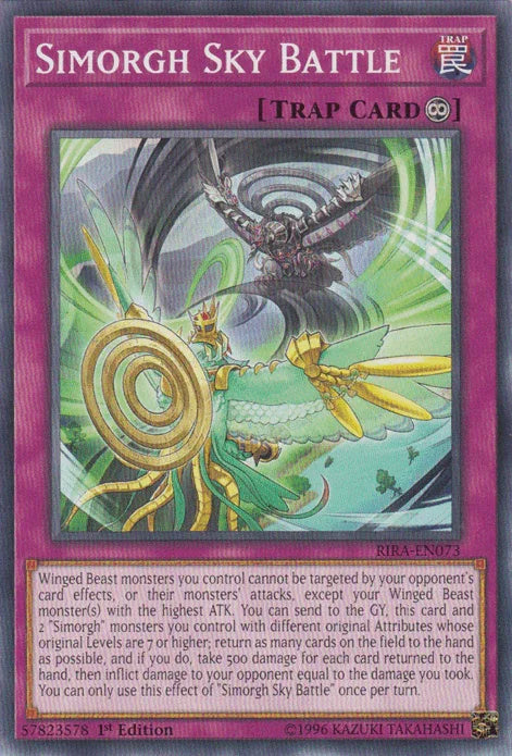 1st Edition, Common, Continuous Trap, Rising Rampage, Trap, Unlimited Simorgh Sky Battle [RIRA-EN073] Common - Trading Card World