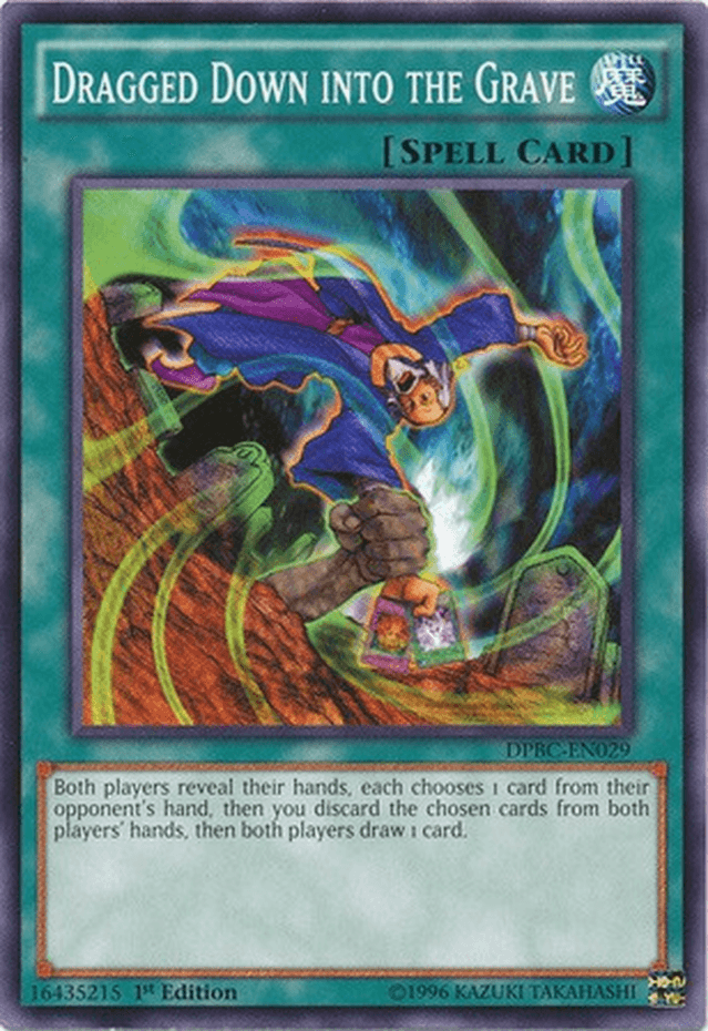 1st Edition, Common, Duelist Pack: Battle City, Normal Spell, Spell Dragged Down into the Grave [DPBC-EN029] Common - Trading Card World
