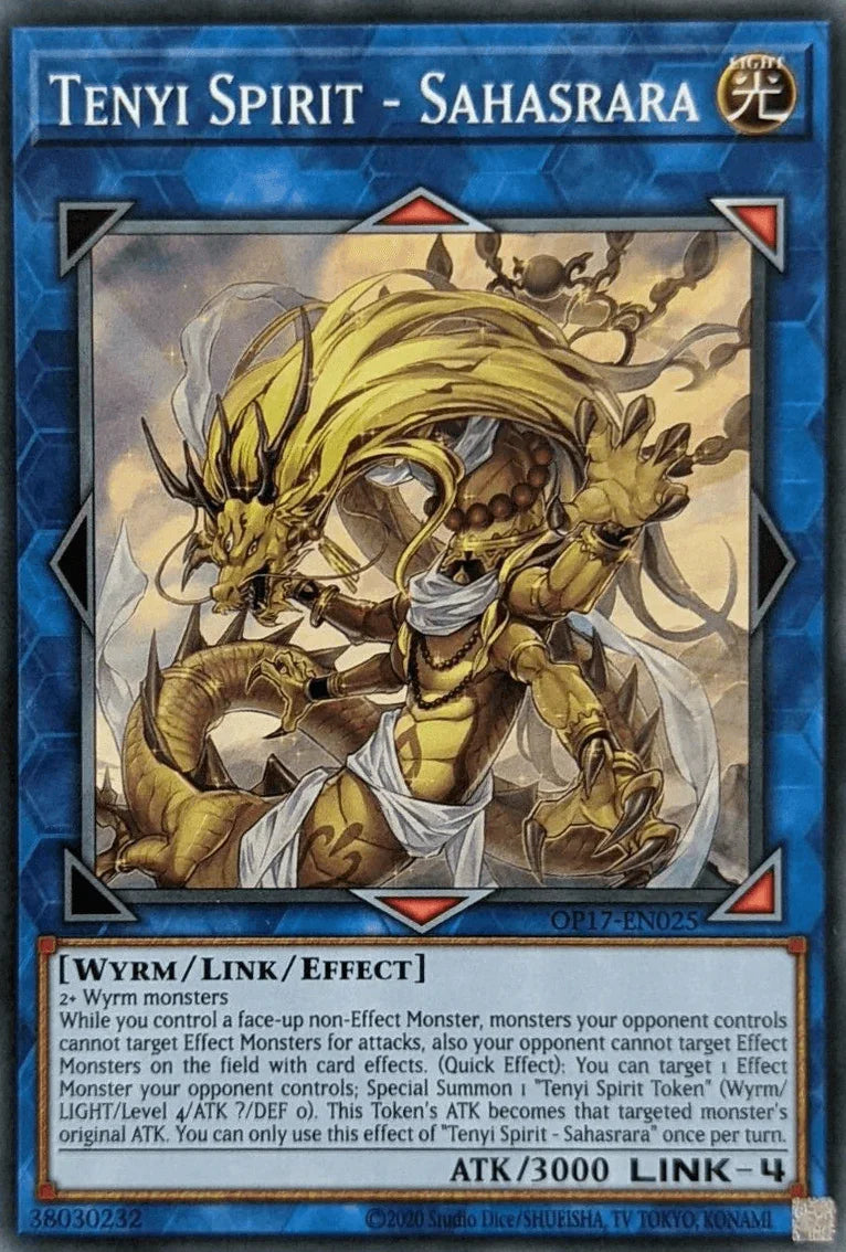 Common, Light, Link/Effect Monster, OTS Tournament Pack 17, Unlimited, Wyrm Tenyi Spirit - Sahasrara [OP17-EN025] Common - Trading Card World