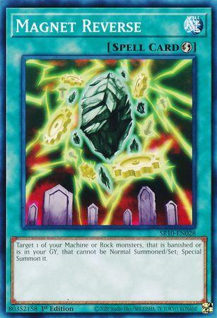 1st Edition, Common, Quick Play Spell, Spell, Structure Deck: Mechanized Madness Magnet Reverse [SR10-EN028] Common - Trading Card World