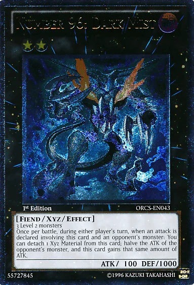 1st Edition, Dark, Fiend, Order of Chaos, Ultimate Rare, Unlimited, Xyz/Effect Monster Number 96: Dark Mist [ORCS-EN043] Ultimate Rare - Trading Card World
