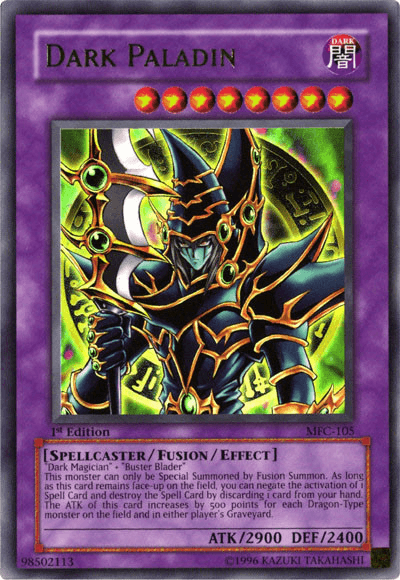 1st Edition, Dark, Fusion/Effect Monster, Magician's Force, Spellcaster, Ultra Rare Dark Paladin [MFC-105] Ultra Rare - Trading Card World