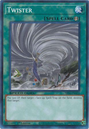 1st Edition, Common, Quick Play Spell, Speed Duel: Match of the Millennium, Spell Twister [SS04-ENA22] Common - Trading Card World