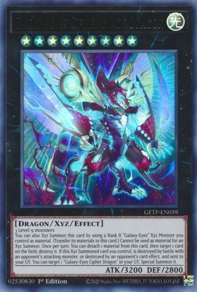 1st Edition, Dragon, Ghosts from the Past, Light, Ultra Rare, XYZ/Effect Monster Galaxy-Eyes Cipher Blade Dragon [GFTP-EN059] Ultra Rare - Trading Card World
