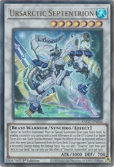 1st Edition, Ancient Guardians, Beast-Warrior, Synchro/Effect Monster, Ultra Rare, Water Ursarctic Septentrion (Ultra Rare) [ANGU-EN034] Ultra Rare - Trading Card World