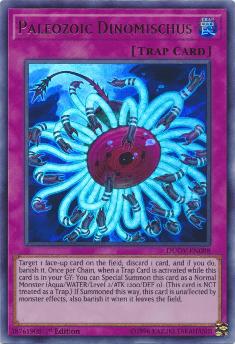 1st Edition, Duel Overload, Normal Trap, Trap, Ultra Rare Paleozoic Dinomischus [DUOV-EN098] Ultra Rare - Trading Card World
